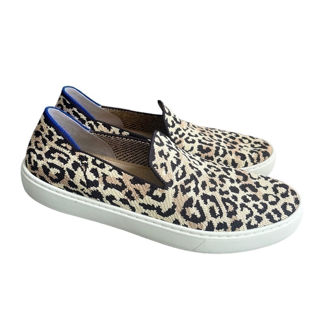 Rothy's Desert Camo Cat The Sneaker Size 10 slip-on animal print comfort flats - Picture 4 of 10